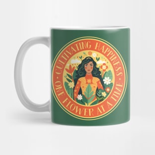 Cultivating Happiness, Inspiring Gardening and Garden Lover Mug